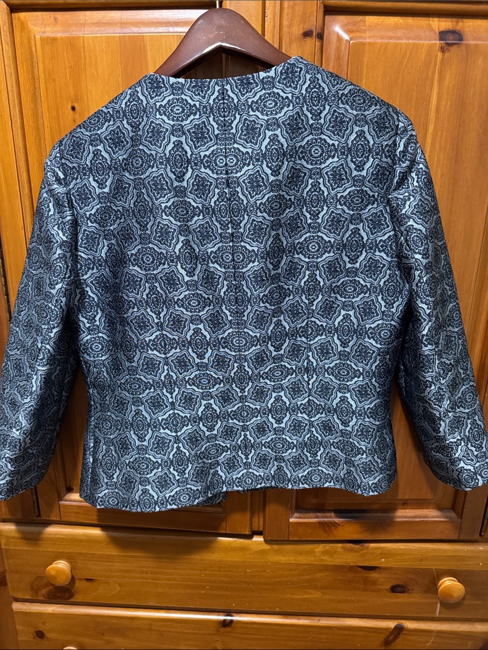 Brooks Brothers Blue and Black Patterned Blazer EUC - Picture 6 of 10